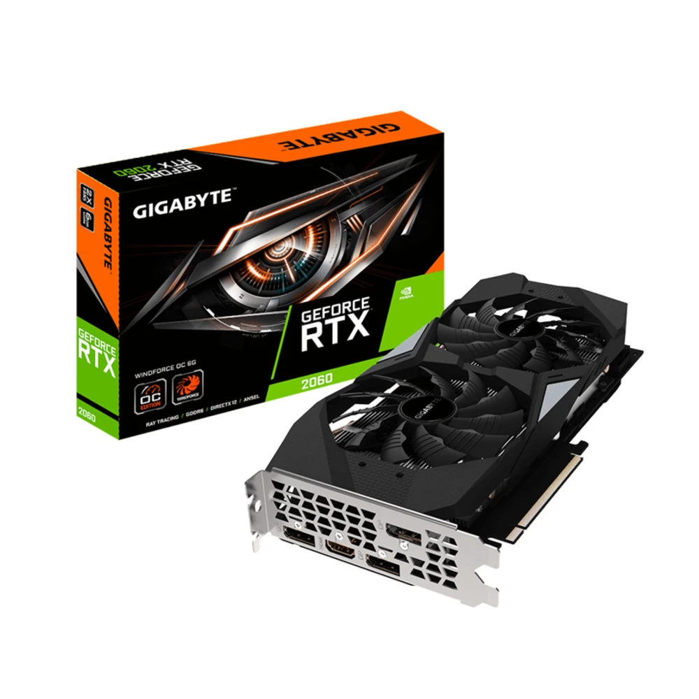 Видеокарта Gigabyte RTX 2060 6GB GV-N2060WF2OC-6GD 6 ГБ