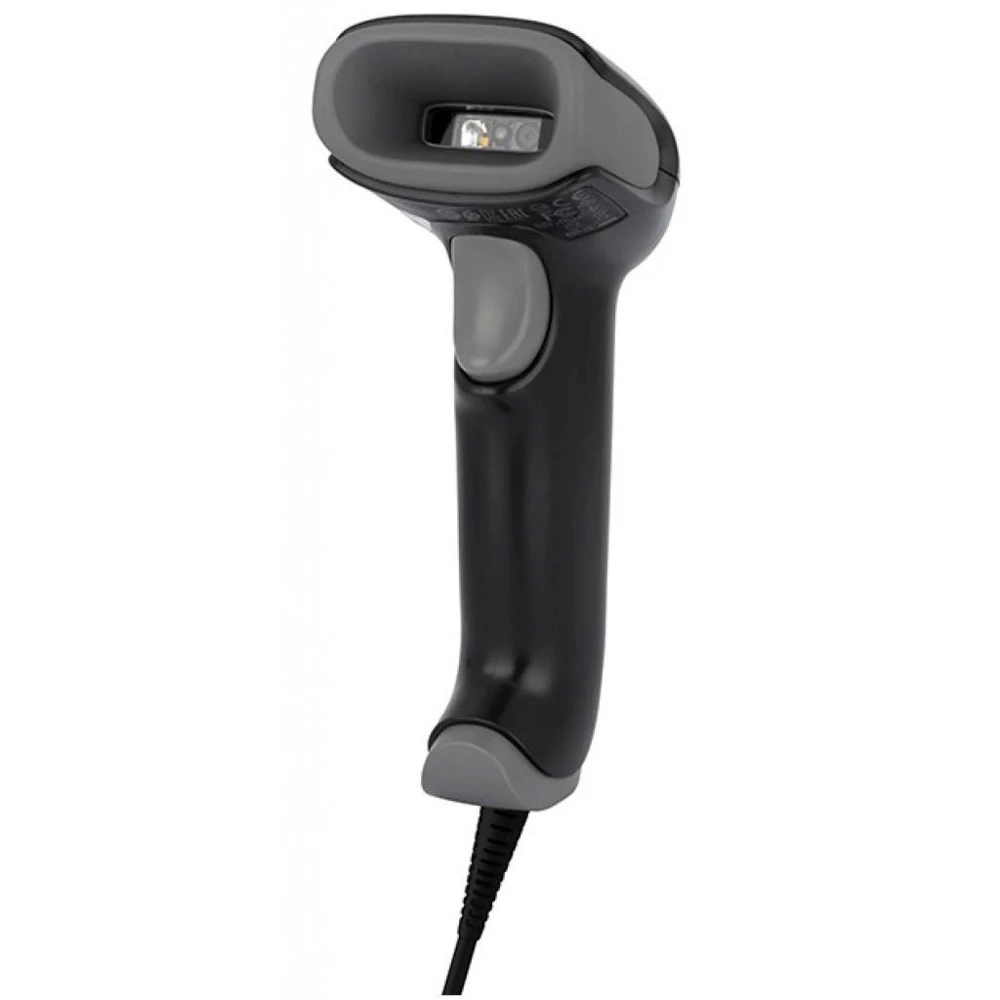 Сканер штрихкода Honeywell 1470G2D 1470G2D-2USB-1-R Ручной проводной, 1D/2D, USB, Черно-серый, С подставкой
