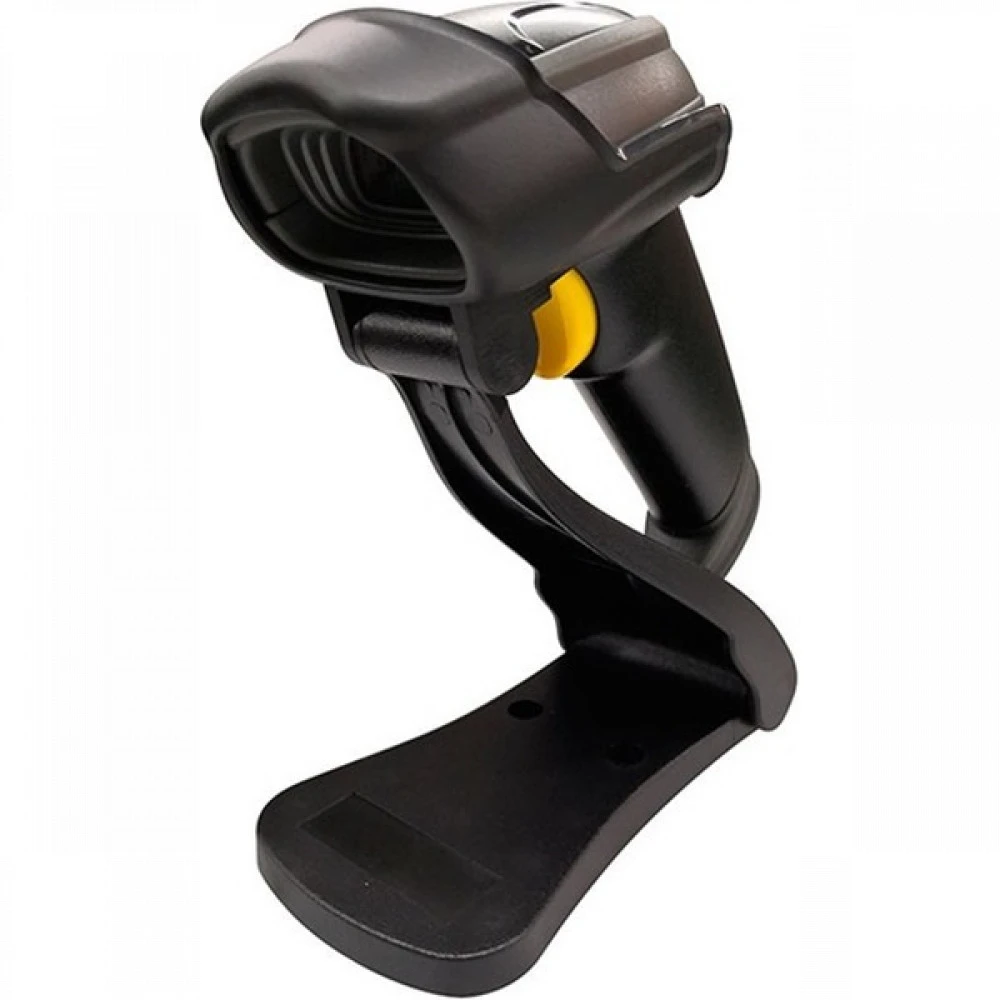 Сканер штрихкода Mindeo MD6600AT-HD Ручной проводной, 2D, USB, Черный-Желтый, С подставкой