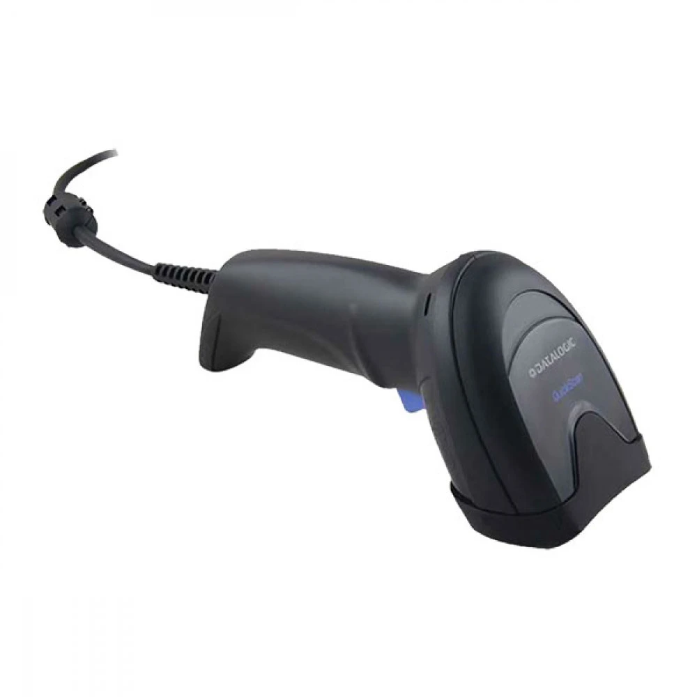 Сканер штрихкода Datalogic QuickScan™ I QD2590 QD2590-BKK1S Ручной проводной, 2D, USB, Com (RS232), Черный, С подставкой
