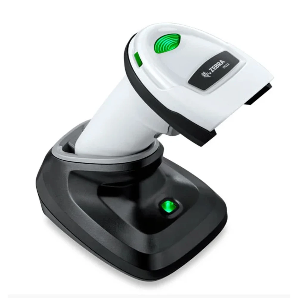 Сканер штрихкода Zebra DS2278-SR DS2278-SR6U2100PRW Ручной беспроводной, 2D, USB, Белый, С подставкой
