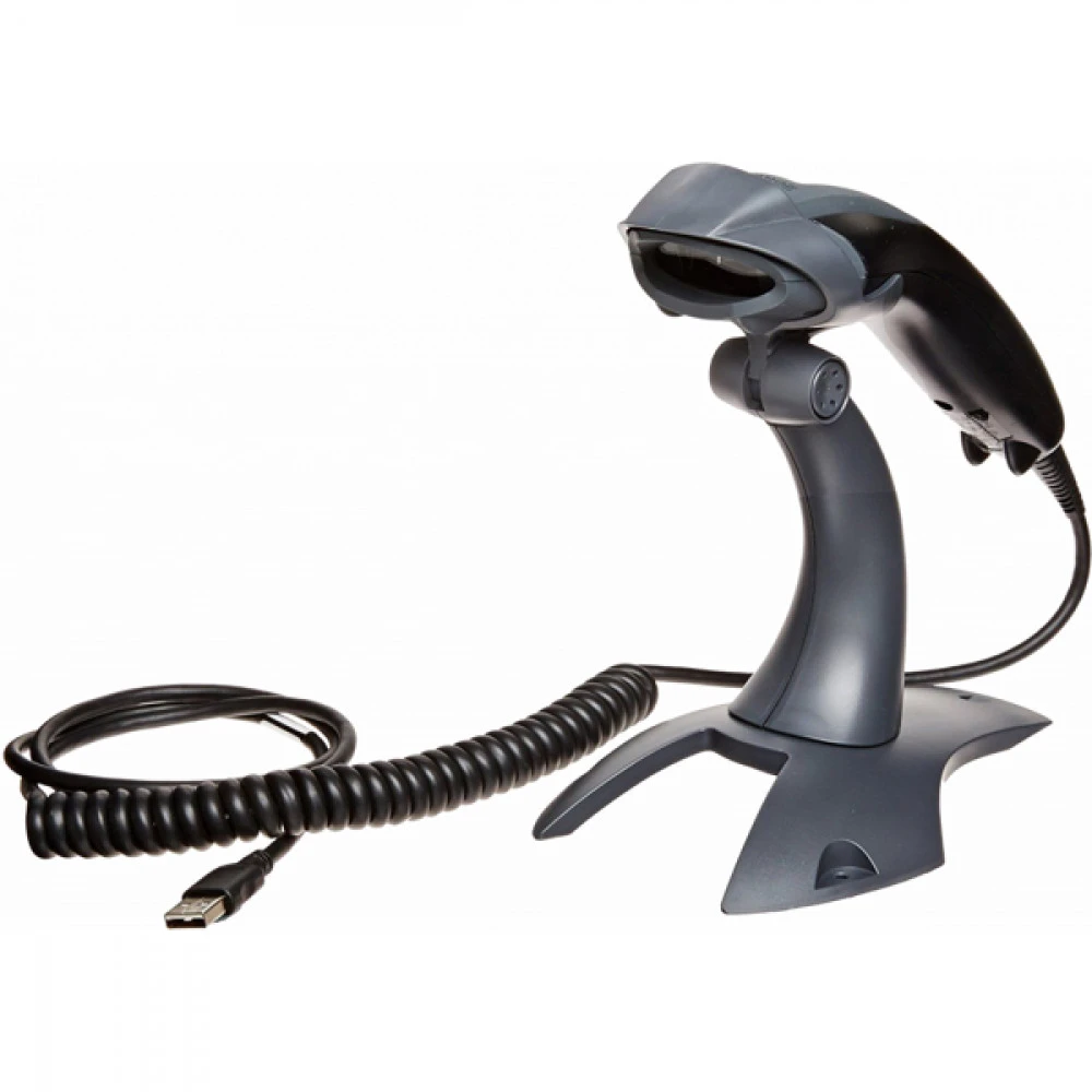 Сканер штрихкода Honeywell 1200G-2USB-1 Ручной проводной, 1D, USB, Черный, С подставкой