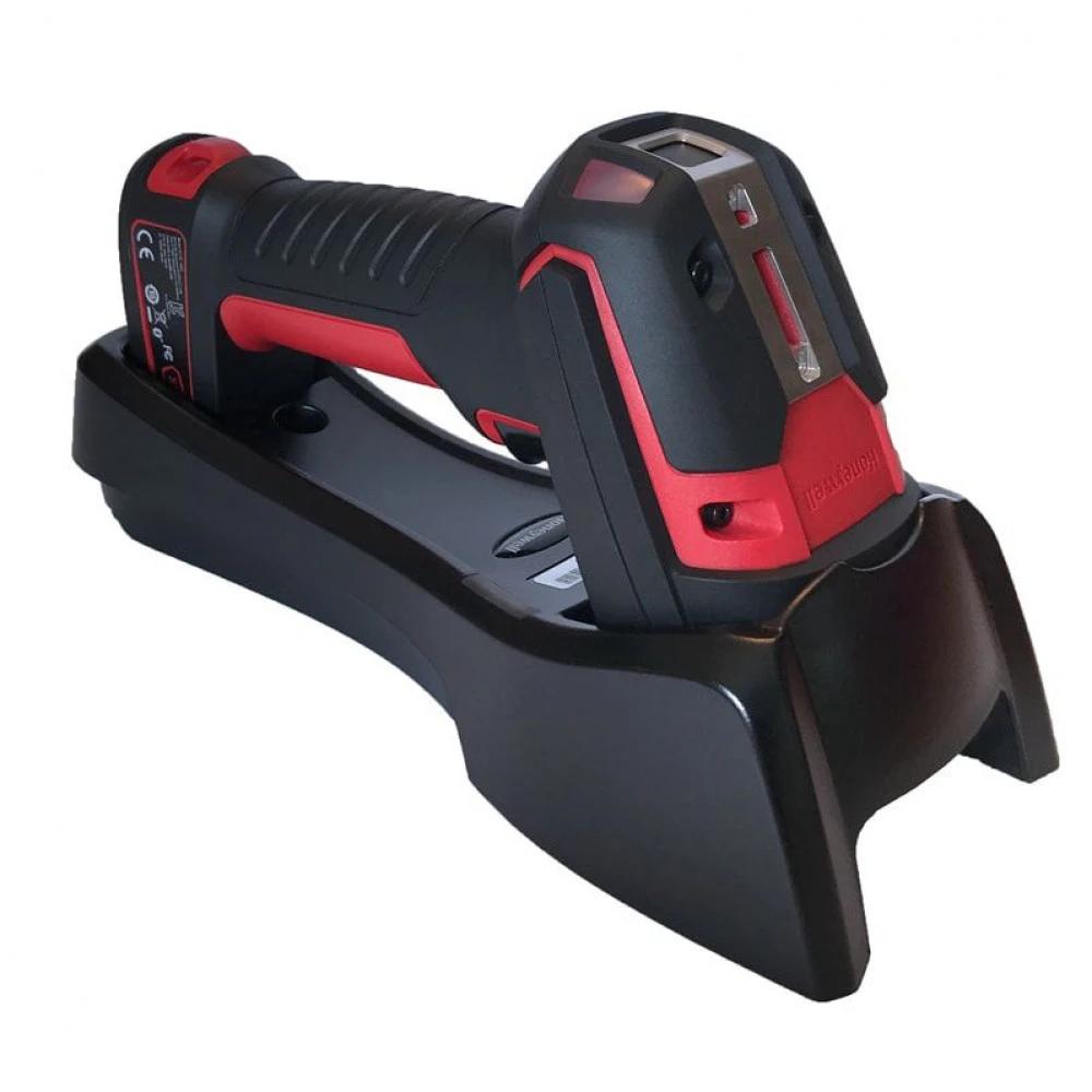 Сканер штрихкода Honeywell 1991IXLR-3USB-5-R Ручной беспроводной, 2D, USB, Bluetooth, Черный-Красный, С подставкой