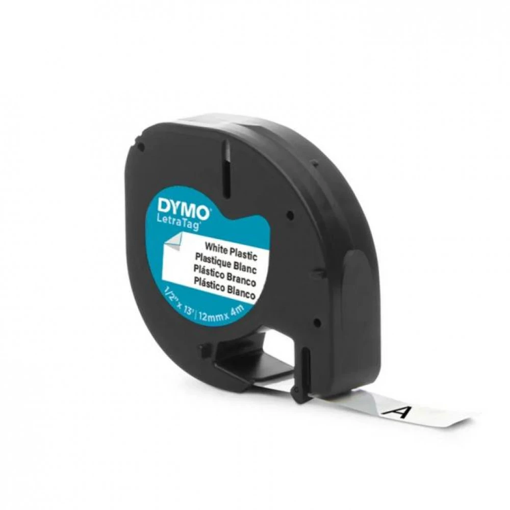 Расходный материал DYMO Лента для LT-100H 12мм х4 м, пластиковая, белая 91221
