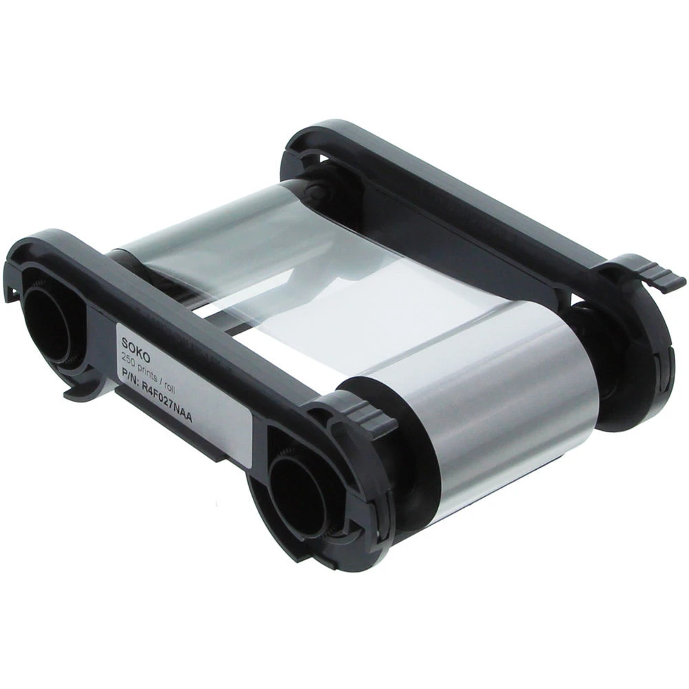 Расходный материал Evolis Лента для монохромной двусторонней печати Silver & Black R4F027NAA
