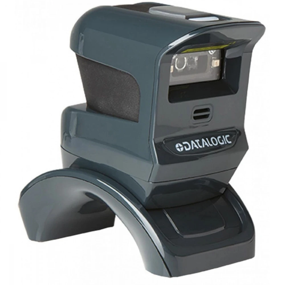 Сканер штрихкода Datalogic GPS4490-BK Стационарный, 2D, USB, Com (RS232), Черный, С подставкой