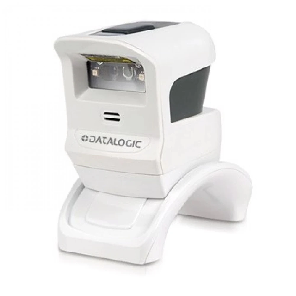 Сканер штрихкода Datalogic GPS4490-WH Стационарный, 2D, USB, Com (RS232), Белый, С подставкой