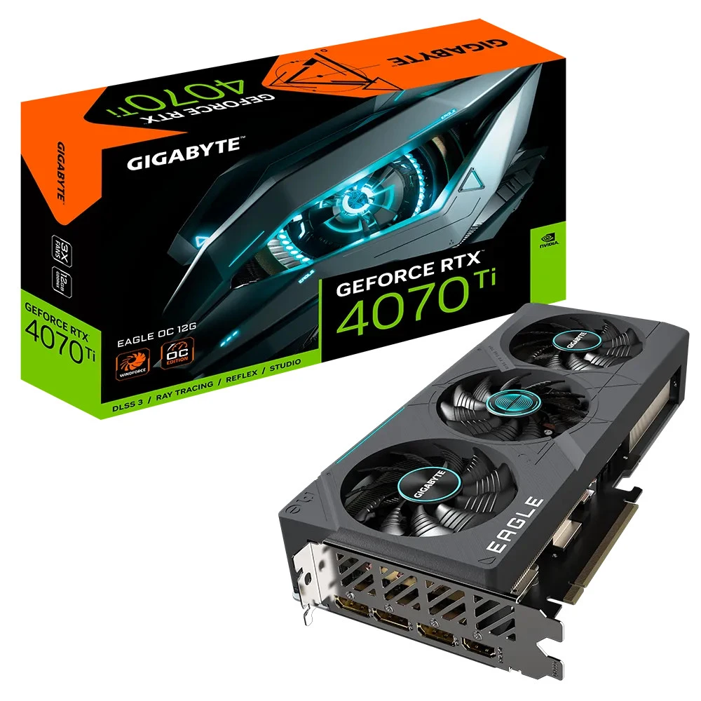 Видеокарта Gigabyte GeForce RTX 4070 Ti EAGLE OC v2.0 N407TEAGLE OC-12GD 2.0 12 ГБ