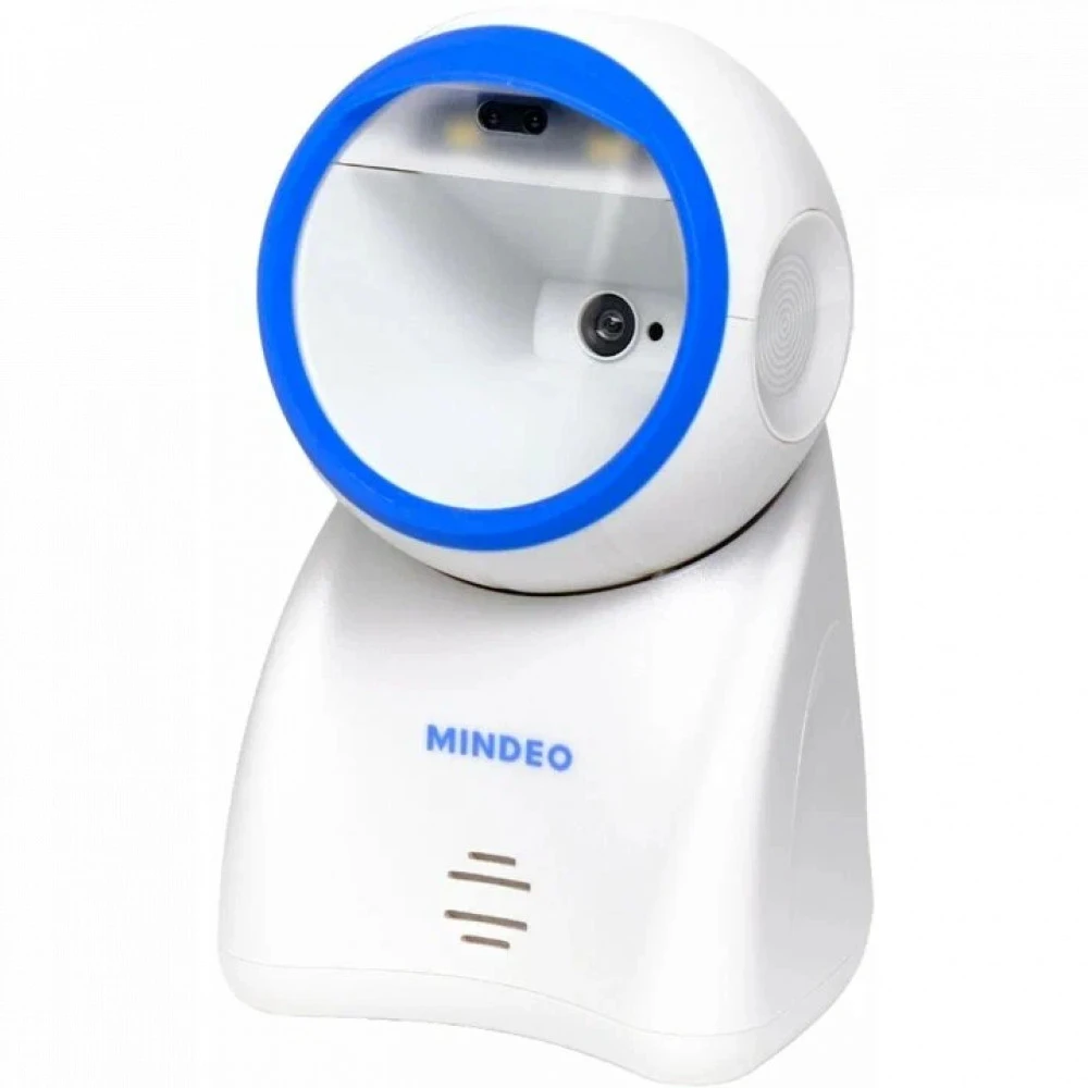 Сканер штрихкода Mindeo MP725AT WHITE MP725AT_WHITE Стационарный, 1D/2D, USB, Com (RS232), Белый, С подставкой