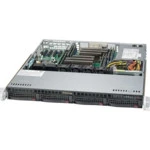 Сервер Supermicro CSE-813MTQ-R400CB/X11DPL SMR0131 (1U Rack, Xeon Silver 4112, 2600 МГц, 4, 8.25, 1 x 16 ГБ, LFF 3.5", 4)