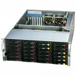 Сервер Supermicro SSG-641E-E1CR24H SSG-641E-E1CR24H. (4U Rack, Xeon Gold 6544Y, 3600 МГц, 16, 45, 4 x 64 ГБ, SFF + LFF  2.5" + 3.5", 24, 1x 480 ГБ)