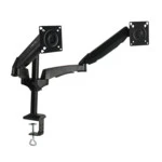 Аксессуар для презентационного оборудования KROMAX OFFICE-12 черный  Настольный кронштейн для двух мониторов