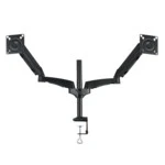 Аксессуар для презентационного оборудования KROMAX OFFICE-12 черный  Настольный кронштейн для двух мониторов