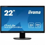 Монитор IIYAMA X2283HSU-B1DP 21.5 ", VA, Full HD 1920x1080 (16:9), 60 Гц