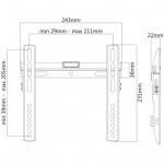 Опция к телевизору Brateck Кронштейн для ТВ и мониторов диагональ экрана от 23" до 42" LP43-22