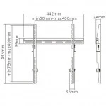 Опция к телевизору Brateck Кронштейн для ТВ и мониторов диагональ экрана от 32" до 55" KL14-44F