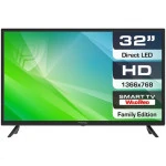 Телевизор Prestigio LED LCD TV MATE 32" PTV32SN04Z_CIS_BK (32 ", Черный)