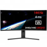 Монитор Xiaomi Mi Curved Gaming Monitor XMMNTWQ34 (BHR5133GL) (34 ", VA, Ultra-Wide QHD 3440x1440 (21:9), 144 Гц)