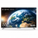 Телевизор Digma PRO QLED 55D 55 ", Smart TV, Черный