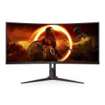 Монитор AOC CU34G2XP CU34G2XP/BK/01 (34 ", VA, Ultra-Wide QHD 3440x1440 (21:9), 180 Гц)