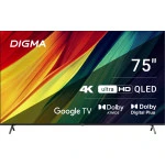 Телевизор Digma 75" DM-LED75UQB31 (75 ", Smart TV, Черный)