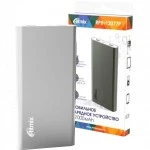 Внешний аккумулятор (Power Bank) Ritmix 10977PQC 12000mAh RPB-12077P (12000 мАч, Серебро)