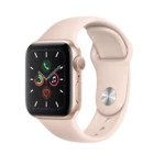 Apple Watch Series 5 40mm Gold Aluminum Case with Pink Sand Sport Band MWV72GK/A