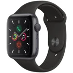Apple Watch Series 5 GPS, 44mm Space Grey Aluminium Case with Black Sport Band - S/M & M/L MWVF2GK/A