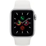 Apple Watch Series 5 GPS, 40mm Silver Aluminium Case with White Sport Band MWV62GK/A
