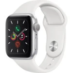 Apple Watch Series 5 GPS, 40mm Silver Aluminium Case with White Sport Band MWV62GK/A