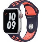 Аксессуары для смартфона Apple Ремешок 40mm Blue Black/Bright Mango Nike Sport Band - Regular MG3U3ZM/A