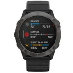 Garmin FENIX 6X Sapphire серый DLC с черным ремешком 1298243