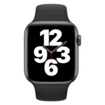 Apple Watch SE GPS 44mm Space Gray Aluminium Case with Black Sport Band - Regular MYDT2GK/A