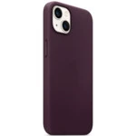 Аксессуары для смартфона Apple Чехол iPhone 13 Leather Case with MagSafe - Dark Cherry MM143ZM/A