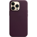 Аксессуары для смартфона Apple Чехол iPhone 13 Pro Leather Case with MagSafe - Dark Cherry MM1A3ZM/A