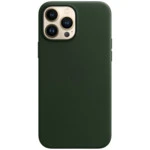 Аксессуары для смартфона Apple Чехол iPhone 13 Pro Max Leather Case with MagSafe - Sequoia Green MM1Q3ZM/A