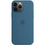 Аксессуары для смартфона Apple Чехол iPhone 13 Pro Max Silicone Case with MagSafe – Blue Jay MM2Q3ZM/A