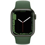 Apple Watch Series 7 GPS, 45mm Green Aluminium Case with Clover Sport Band MKN73GK/A