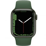 Apple Watch Series 7 GPS, 41mm Green Aluminium Case with Clover Sport Band MKN03GK/A