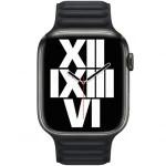 Аксессуары для смартфона Apple Ремешок 45mm Midnight Leather Link - S/M ML813ZM/A