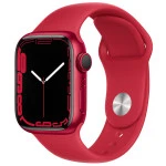 Apple Watch Series 7 GPS, 45mm (PRODUCT)RED Aluminium Case with (PRODUCT)RED Sport Band MKN93GK/A
