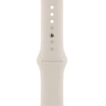 Apple Watch Series 7 GPS, 45mm Starlight Aluminium Case with Starlight Sport Band MKN63GK/A