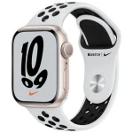 Apple Watch Nike Series 7 GPS 41mm Starlight Aluminium Case with Pure Platinum/Black MKN33GK/A