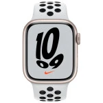 Apple Watch Nike Series 7 GPS 41mm Starlight Aluminium Case with Pure Platinum/Black MKN33GK/A