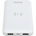 Внешний аккумулятор (Power Bank) Buro BPW10E BPW10E10PWT (10000 мАч, Белый)