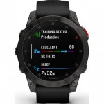 Garmin EPIX (GEN 2) Sapphire - Black/Carbon Gray DLC Titanium with silicone band 010-02582-11