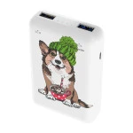 Внешний аккумулятор (Power Bank) Ritmix RPB-10007 Corgi RPB-10007-Corgi (10000 мАч, Белый)
