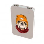 Внешний аккумулятор (Power Bank) Ritmix RPB-10007 Bulldog RPB-10007-BULLDOG (10000 мАч, Бежевый)