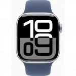Apple Watch Series 10 GPS 42mm Silver Aluminium Case with Denim Sport Band - S/M MWWA3QI/A (Смарт-часы)