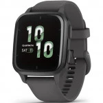 Garmin Venu Sq 2 - Slate Bezel with Shadow Gray Case and Silicone Band 010-02701-10